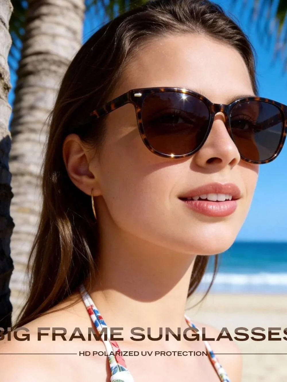 Stylish Big Frame Retro Polarized Sunglasses for Ultimate UV Protection - 3 Pack
